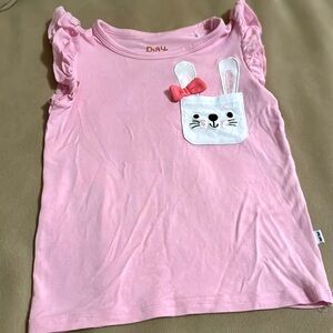 Little Sleepies 3T Bunny front pocket shirt